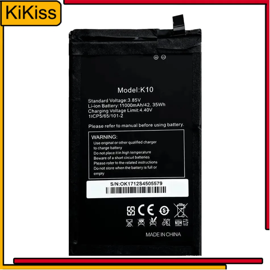 

High Capacity For Oukitel K10 Mobile Phone Battery 11000Mah Reliable Replacement