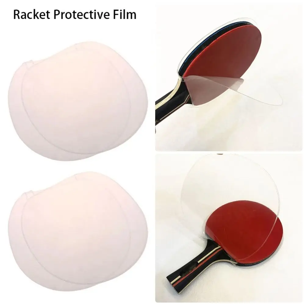 1Pcs Paddle Bat Accessories Table Tennis Racket Protective Film Adhesive Double-Sided Ping Pong Bat Protector Transparent