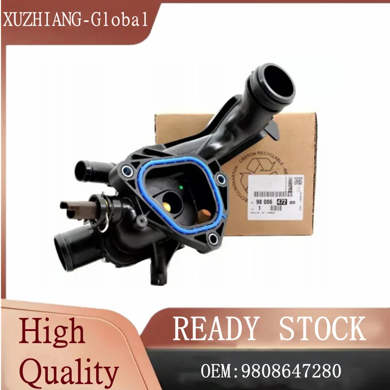 

Brand New Thermostat Housing 9808647280 V758807580 For Citroen Peugeot C4 C5 508 1.6 THP VTI