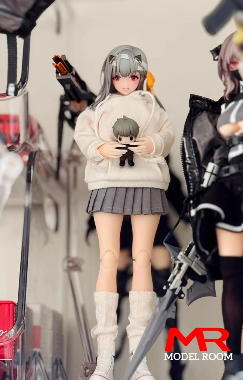 ATStory Maßstab 1:12 Weibliche Hoodie Sweatshirt Kleidung Modell Fit 6'' SnailShell Romankey Soldat Action Figur Körper Puppe