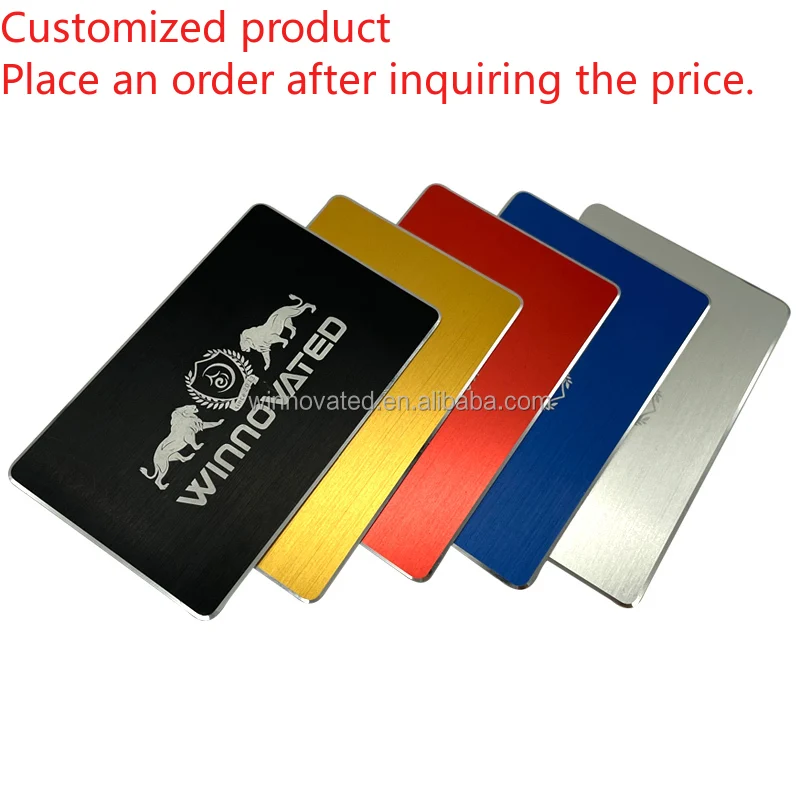 

Customized product Matte Black 1.0 mm Anti-rust Colored Anodized Aluminum Business Card Blanks