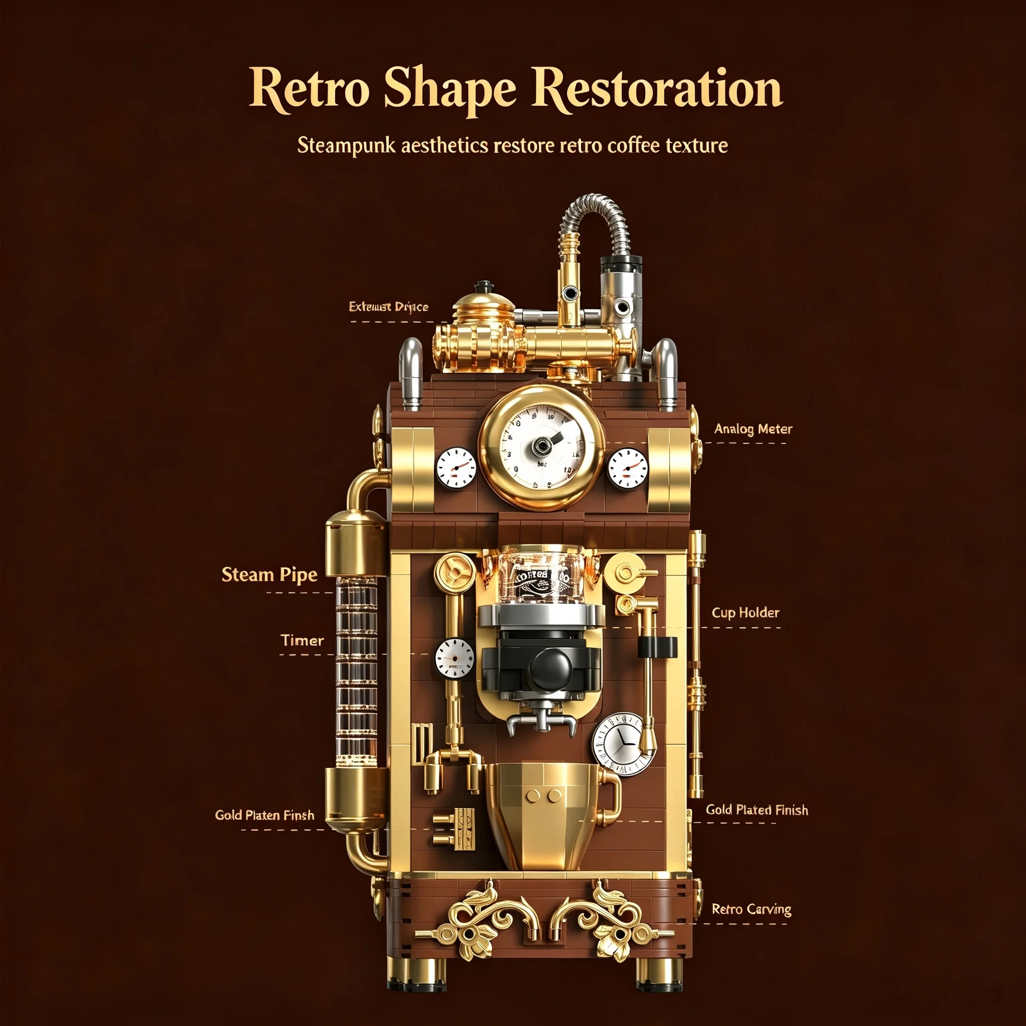 1091PCS MOC Creative Vintage S - Small Appliances 评论和价格
