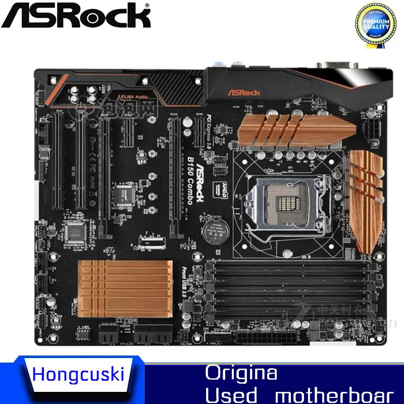 

For ASRock B150 Combo Original Used Desktop Motherboard B150 LGA1151 DDR4 SATA3 USB3.0 Support I5 6500