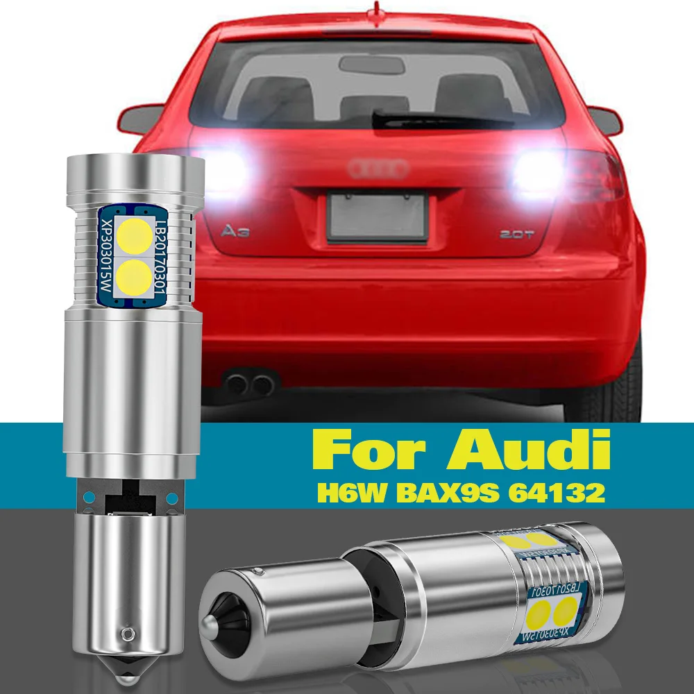 Reverse Light H6W BAX9S 64132 For Audi A3 8V 2013-2018 Accessories 2pcs LED Backup Lamp