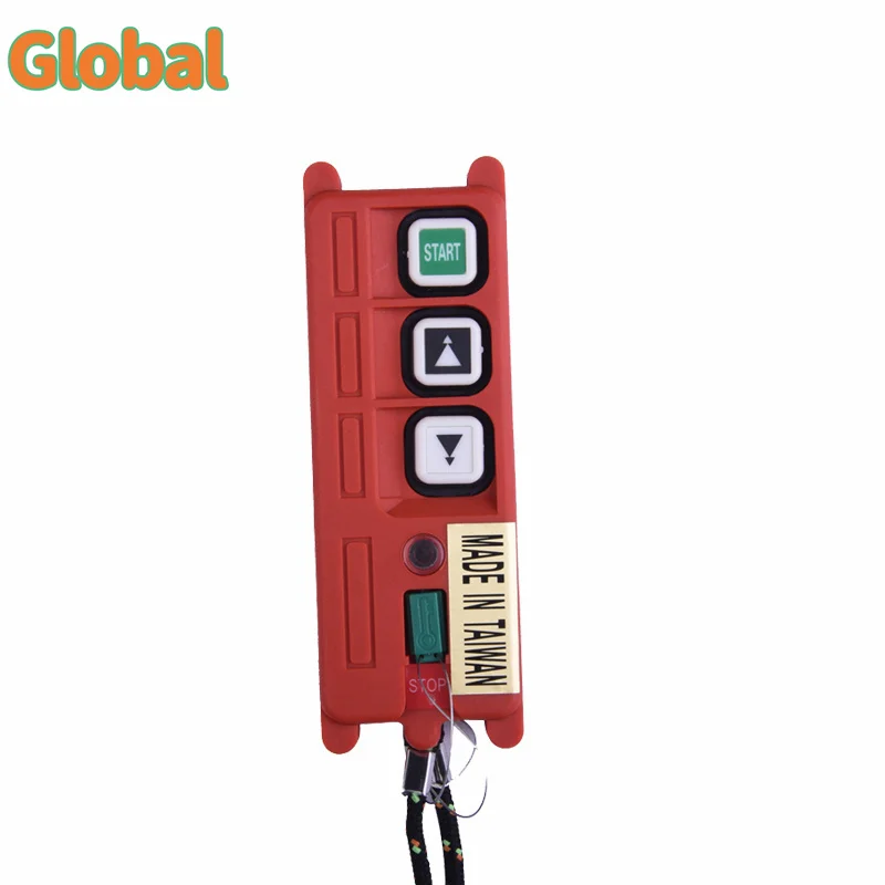 F21-2S 2 buttons single speed Industrial Wireless Radio Crane Remote Control switches Hoist overhead bridge Crane lift control