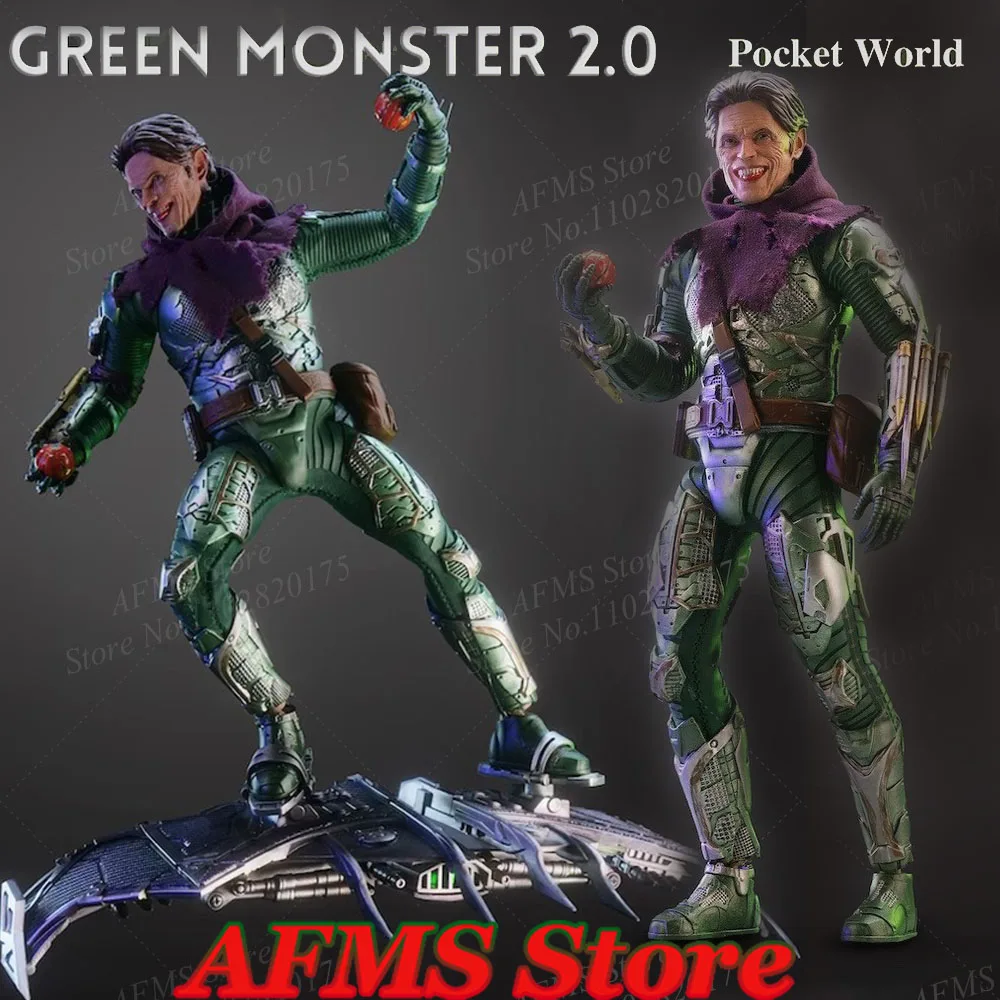 

PWTOYS PW2025 1/12 Men Soldier Willem Dafoe Green Monster Villain War Damaged Version Spider-Man No Way Home 6Inch Action Figure