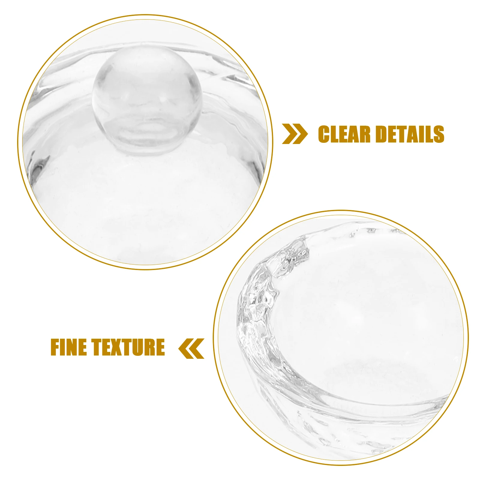 2Pcs Nail Art Crystal Cups Mini Acrylic Liquid Powder Mixing Containers Easy to Use for Salon Nail Art Cup Manicures Liquid Cup