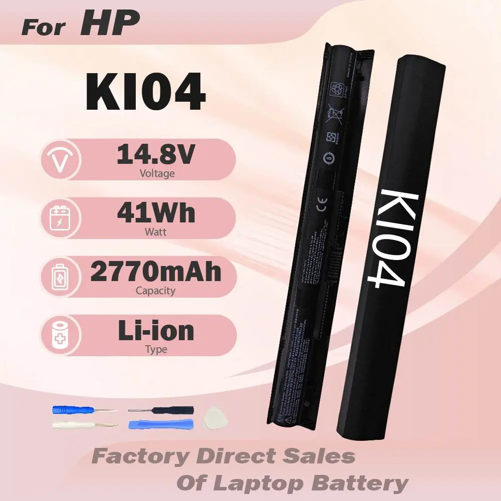 KI04 Battery For HP 800049-001 K104 800010-421 KIO4 HSTNN-LB6R 17-G121WM TPN-Q160 TPN-Q158 TPN-159 TPN-Q161 TPN-Q162 HSTNN-DB6T