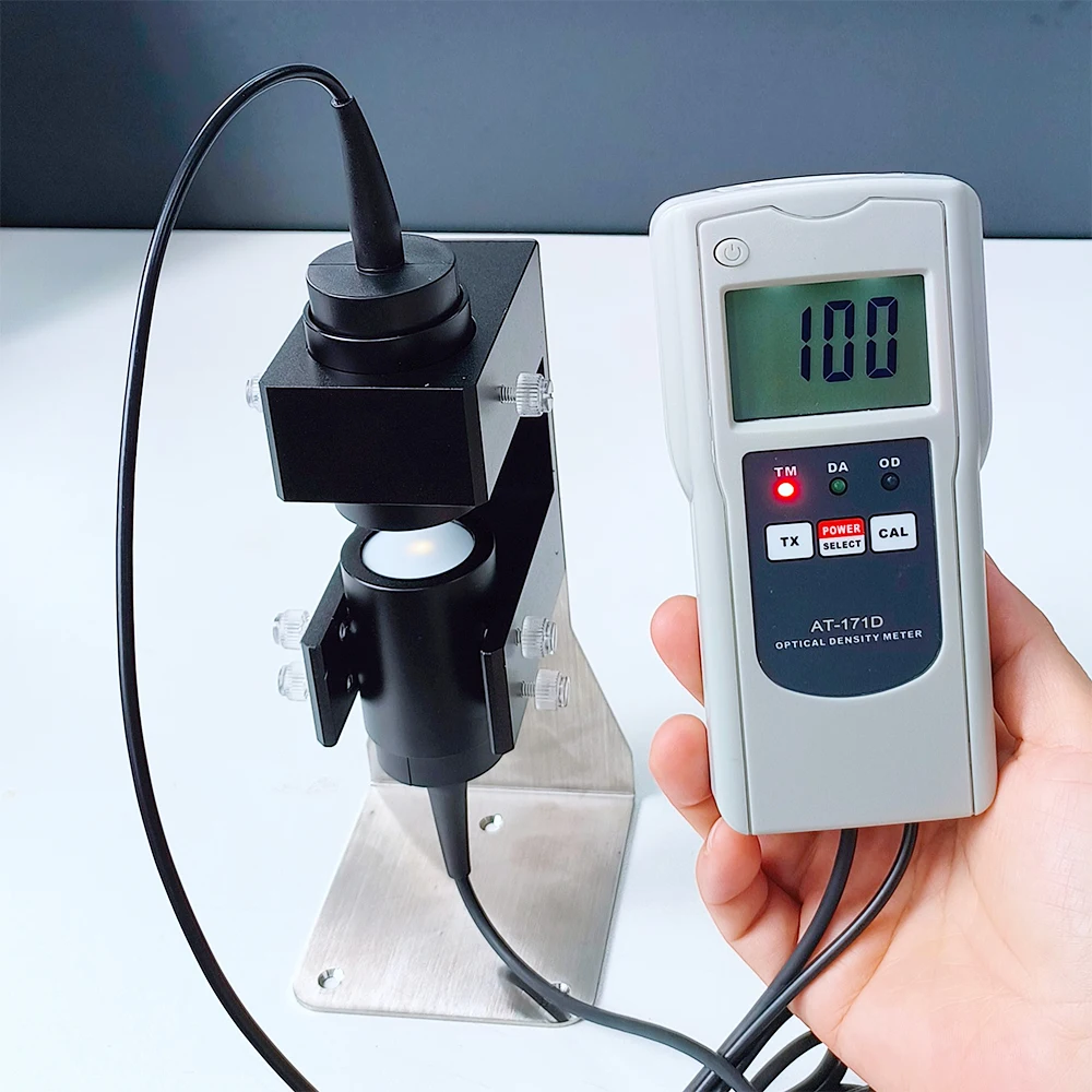 Digital Transmittance Meter AT-171D Light Density Meter 0.00 OD - 6.00 OD Glass Plastic PC Film Transmittance Meter