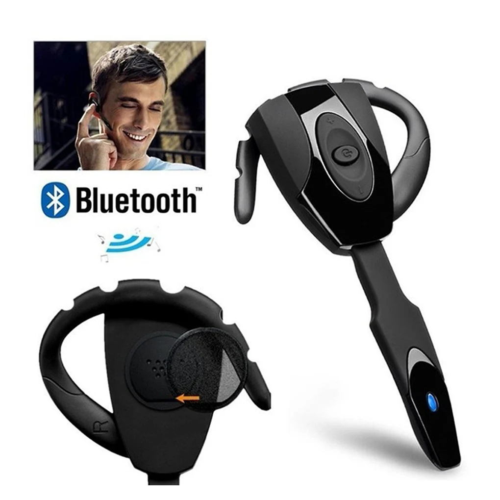 Wireless Headphones Business Earphones Bluetooth-Compatible Headset Microphone Rechargeable Standby Car Driving Sport Handsfree