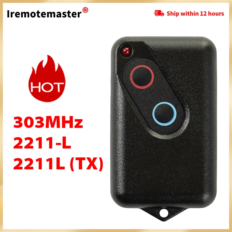 Compatible with Boss Guardian Steel-Line 2211-L 2211-L(TX)Garage Remote 303Mhz