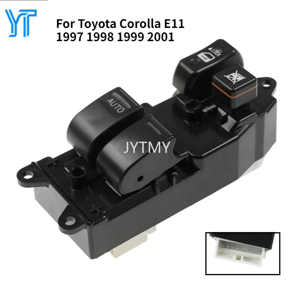 Electric Master Window Switch for Toyota Corolla E11 1997-2001 Front Left Glass Lifter Control Regulator Button Car Accessories