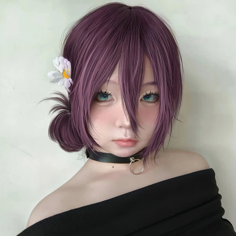 Gargantilla de Cosplay de motosierra de Anime para hombre, collar de cuero PU de Rock oscuro, cadena de clavícula Punk gótica Harajuku, accesorio de joyería