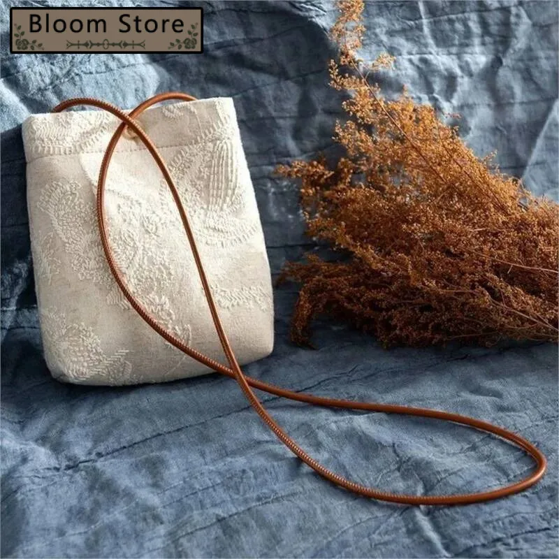 

Beige Jacquard Embroidery Handbag Women Vertical Lightweight Mini Shoulder Bucket Bag Ladies Retro Casual Crossbody Bags Purse
