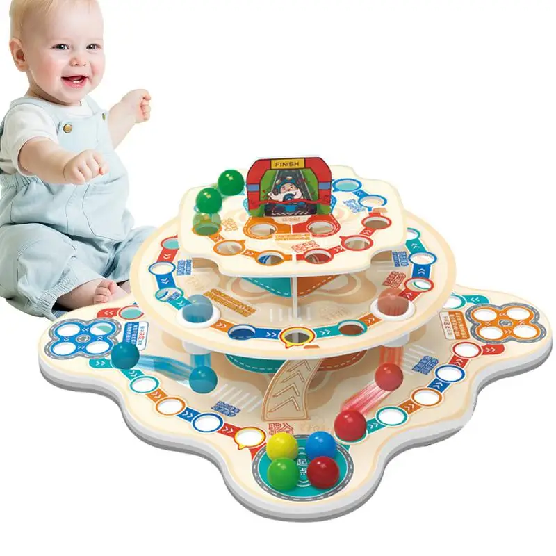 3D Board Games Three-Dimensional 3-Tier Broad Game Interactive Educational Toy Challenging Flying Chess Family Game For Children