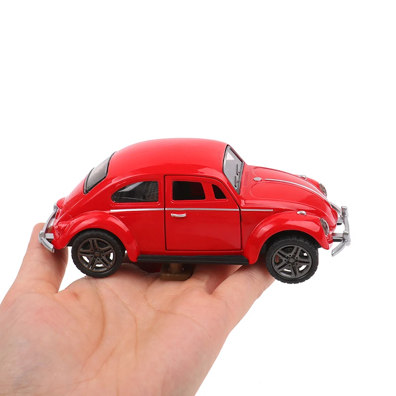 1:32 Retro Vintage Beetle Diecast Pull Back Car Model Toy for Children Gift Decor Cute Figurines Miniatures Decor