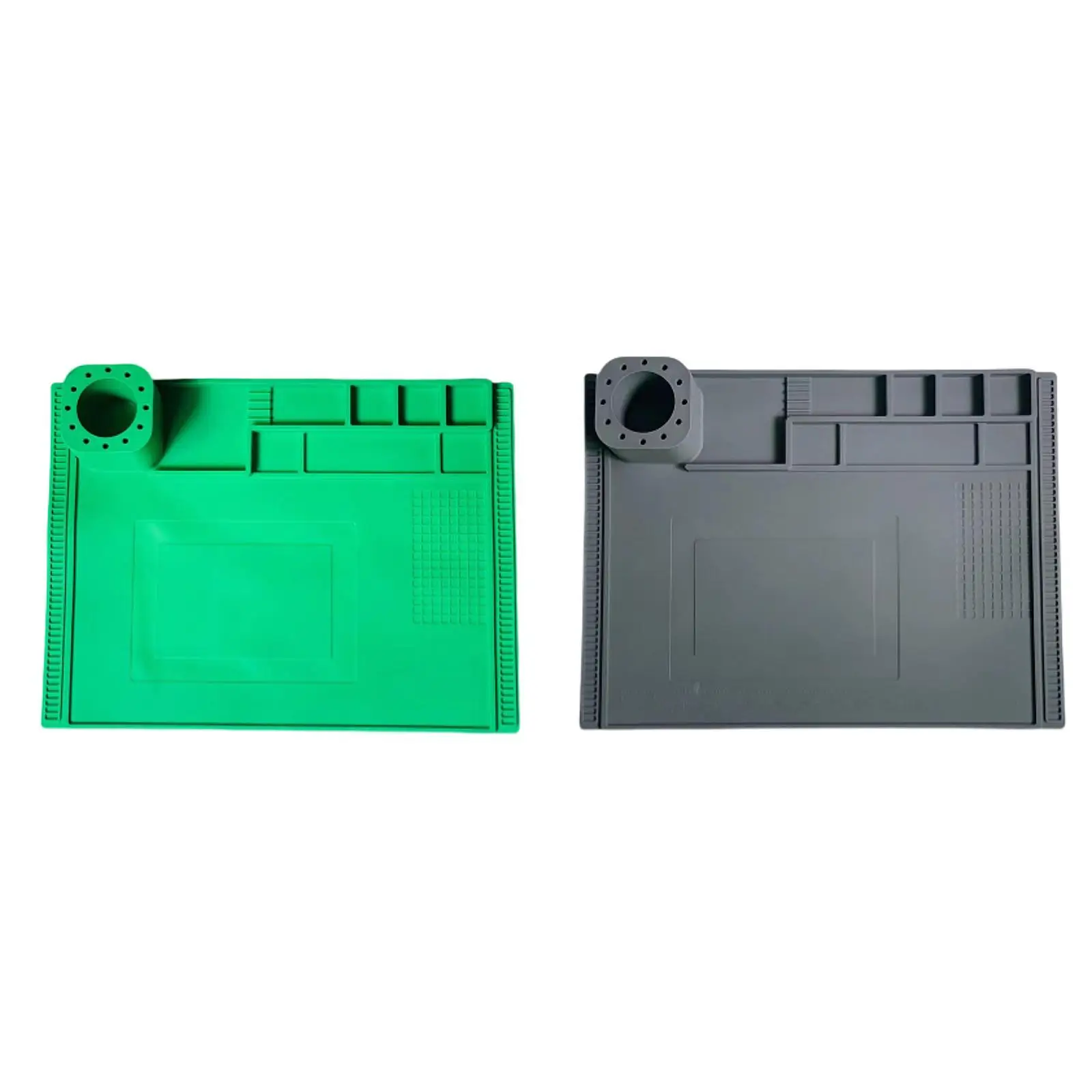 Soldering Mat Multi Purpose Multiple Storage Compartments Electronics Repair Pad for Phone Computer Welding Soldering Station