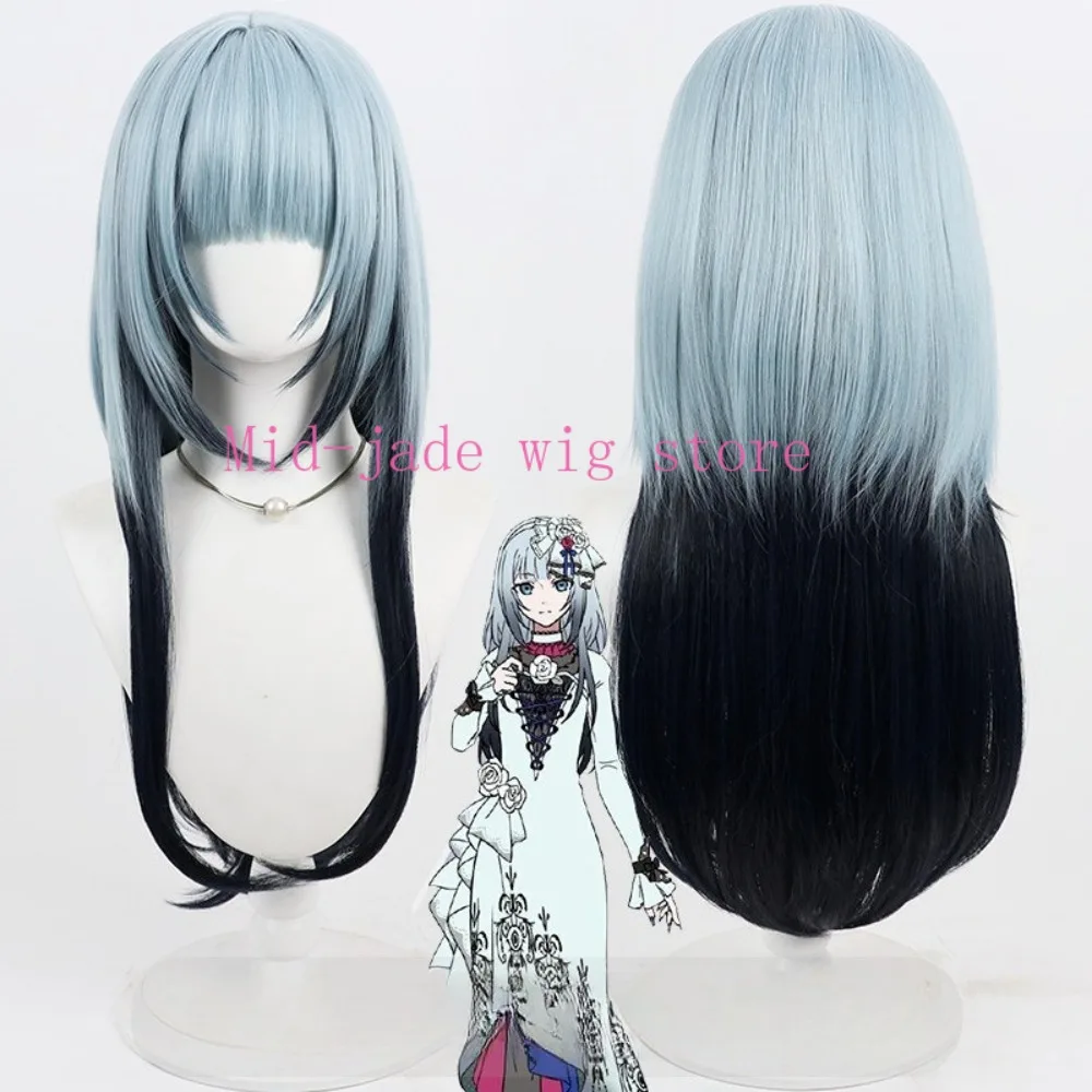 Anime Kanade Yoisaki Cosplay Wig Realistic Scalp Two Tone Gradient Hair for Christmas Halloween Comic Exhibition Music Festival