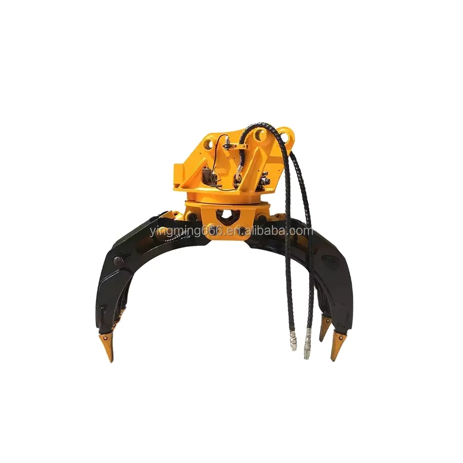 OEM حفارة هيدروليكية تصارع خشبي دوار لآلة الغابات 12-24ton