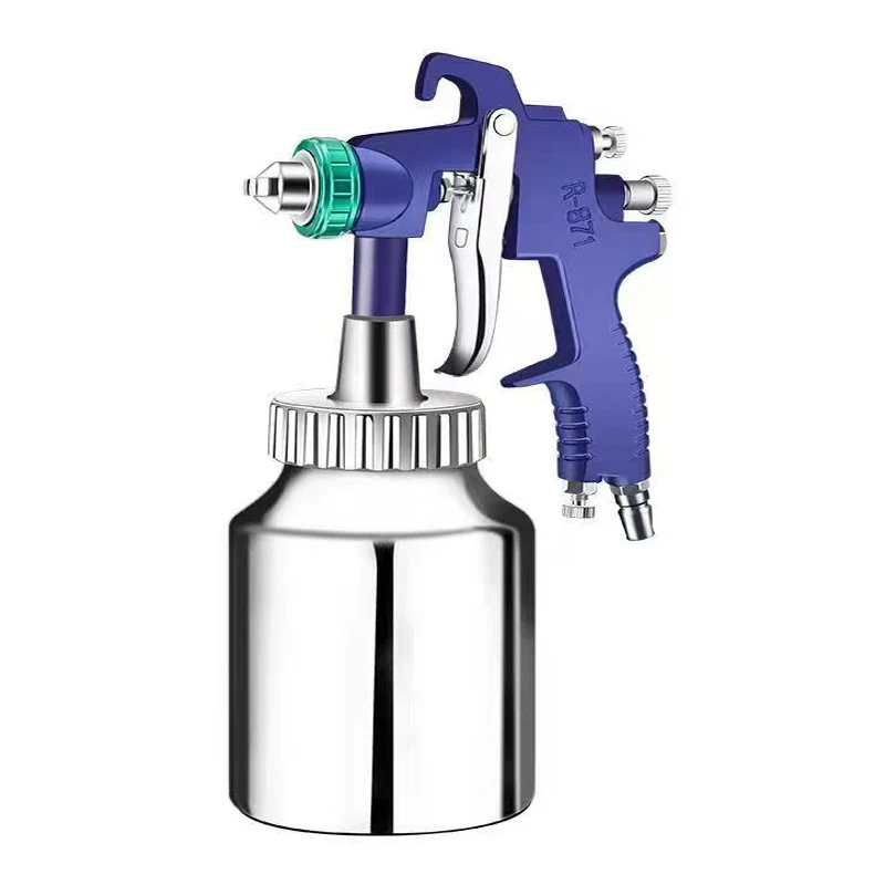 

Pneumatic R-871 HVLP Aluminum Alloy Latex Paint Spray Gun Large-Bore Nozzle Customizable OEM Interior Adhesive Spraying Machine
