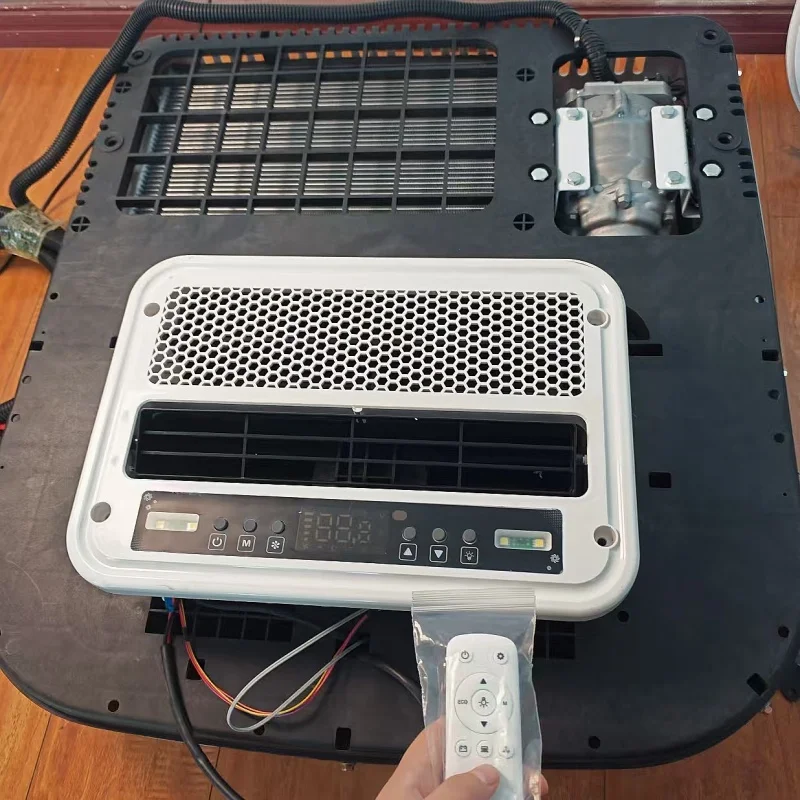 New Type 12V/24V Electric Rooftop Air Conditioning System for Camper RV & Truck Roof 12 Volt Auto Parking Air Conditioner