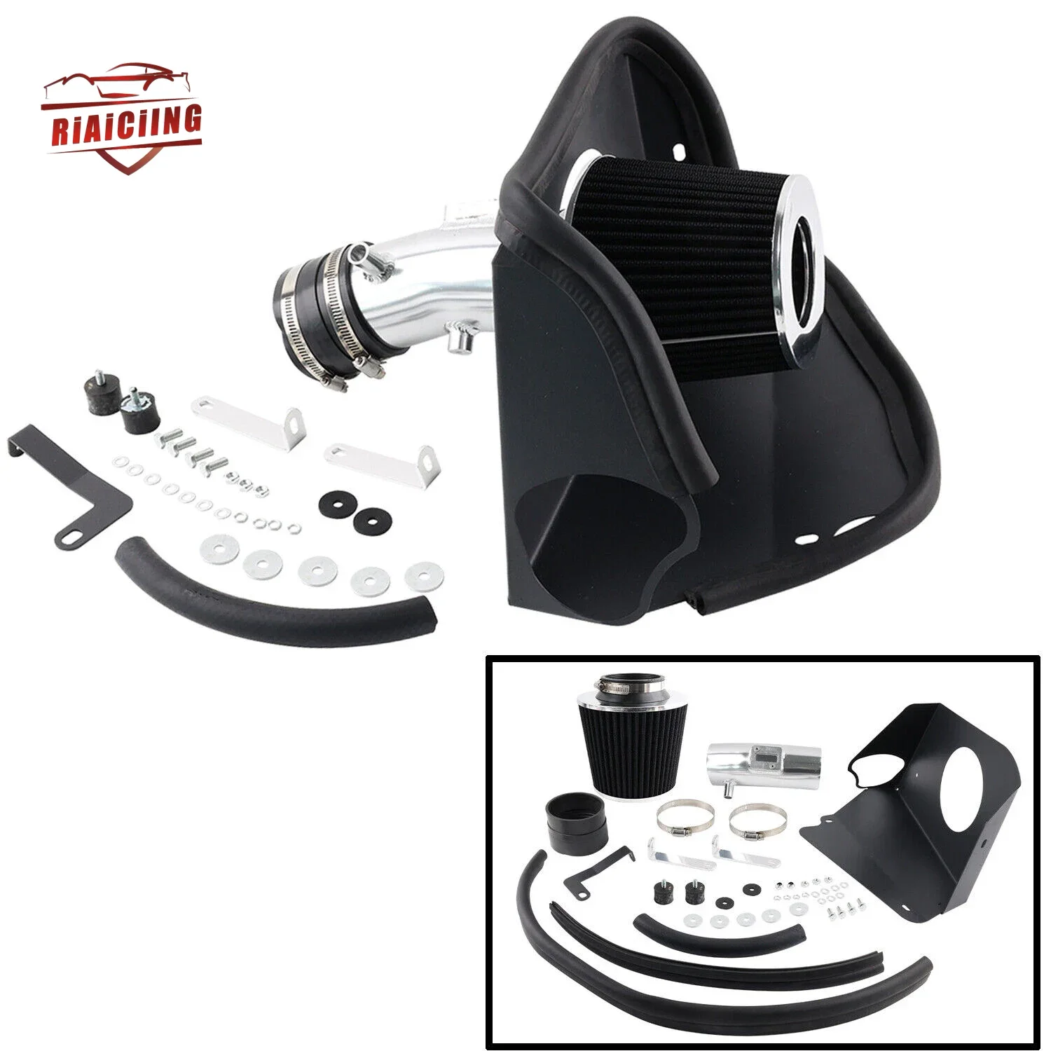 

Heat Shield Cold Air Intake + Filter For 07-12 Nissan Altima 3.5L V6 SE SL SR engine power cool