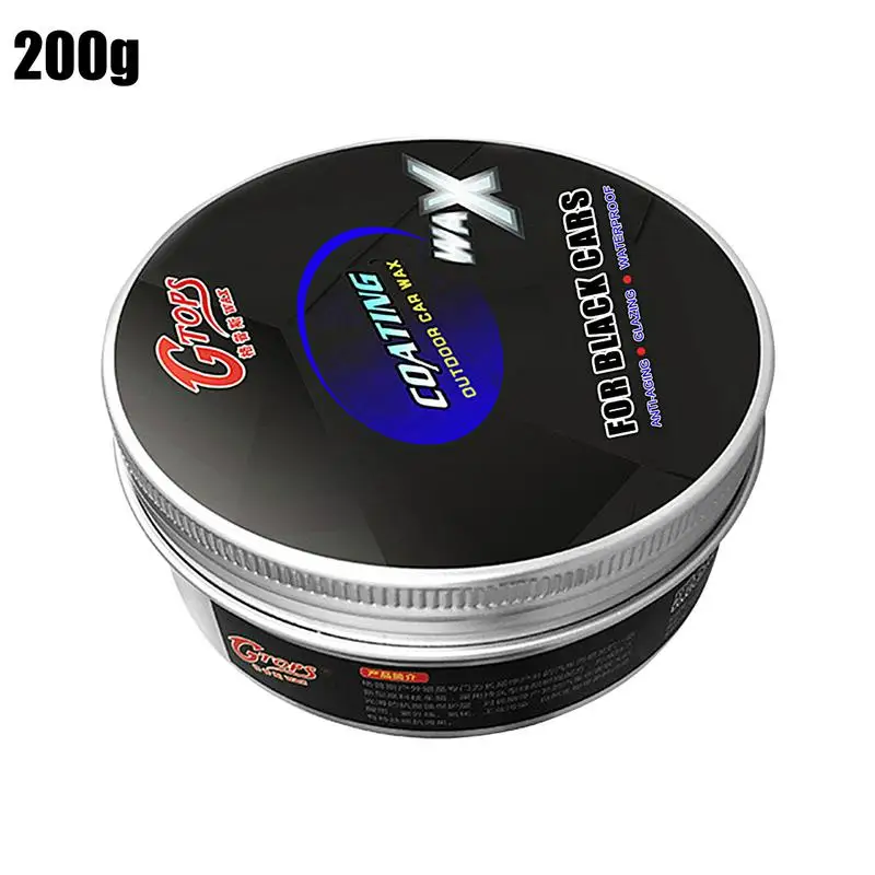 200g Car Black Wax Polishing Paste Wax Scratch Repair Agent Paint Car Crystal Hard Wax Paint Waterproof Care Maintenance Coating