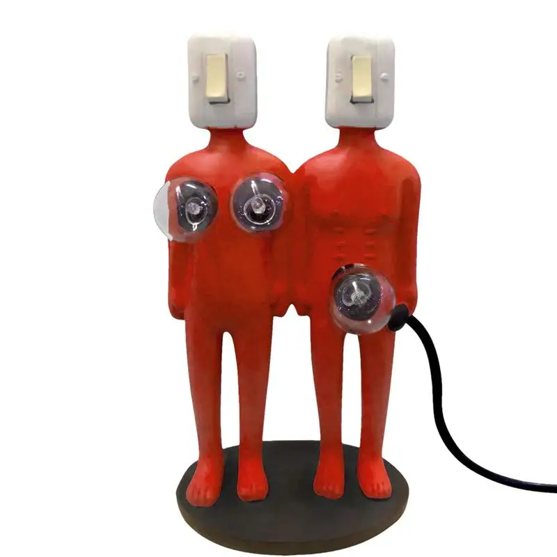 

Bedside Night Light Vivid Human Statue Table Lamps Unique Night Lights Wear-Resistant Resin For Valentine's Day