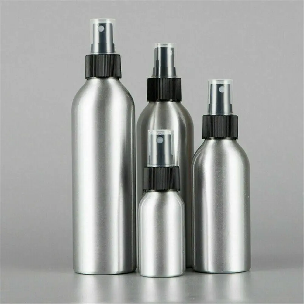 

1PC Portable Aluminum Spray Bottle Empty Perfume Mist Atomizer Travel Leak Proof Refillable Bottle Liquid Dispenser Makeup Tool
