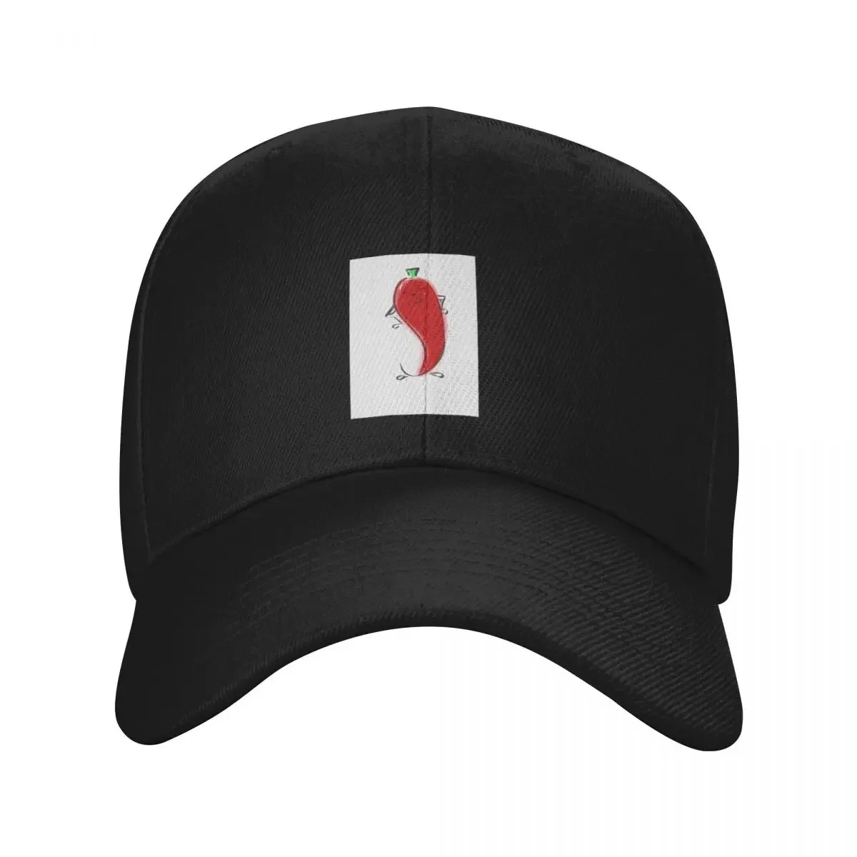 

Happy Red Chilli Pepper Baseball Cap custom caps Hat Baseball Cap fishing caps man Mens Caps Women's