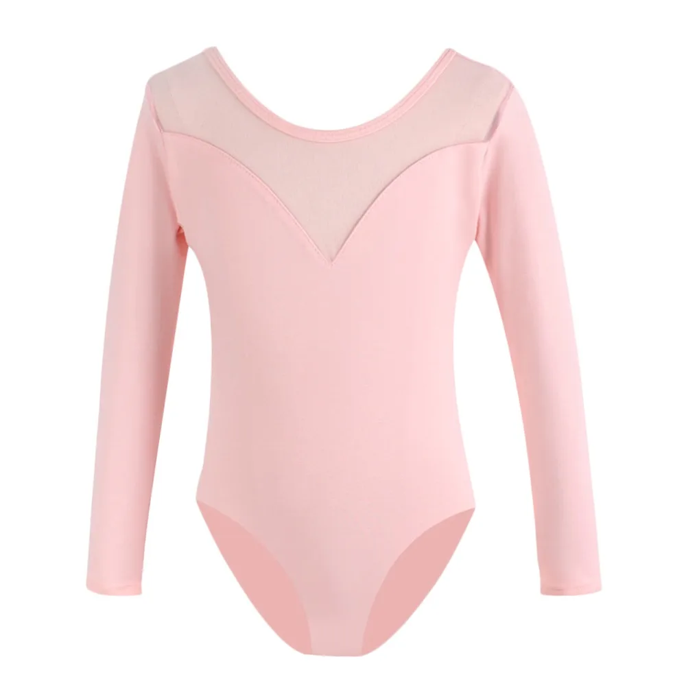 

Fashion Long Sleeve Kids Ballet Dress Leotard Cotton Soft Ballet Tutu Romper Modern Party Dress Performance Clothes Children
