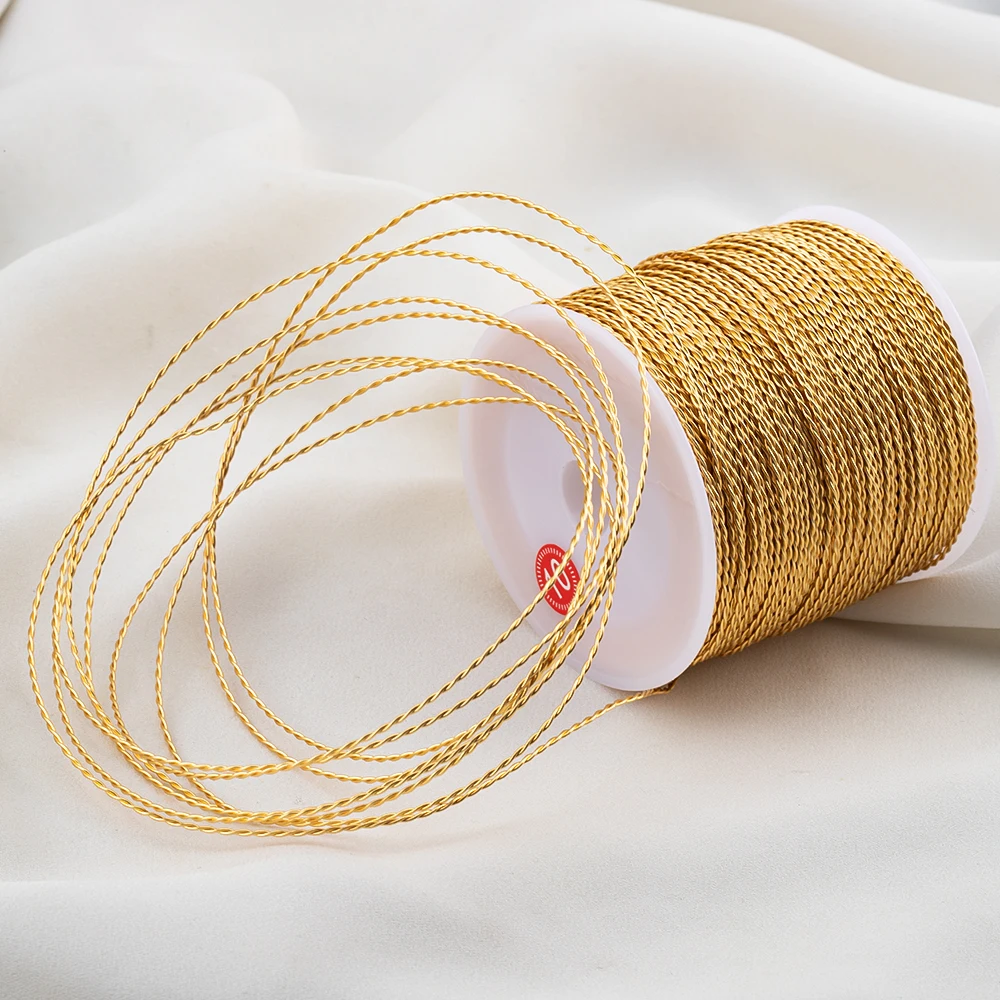 1Roll Solid Spiral Copper Wire Tarnish-Resistant Beading Twist Wire DIY Craft Jewelry Making Accessories image 2