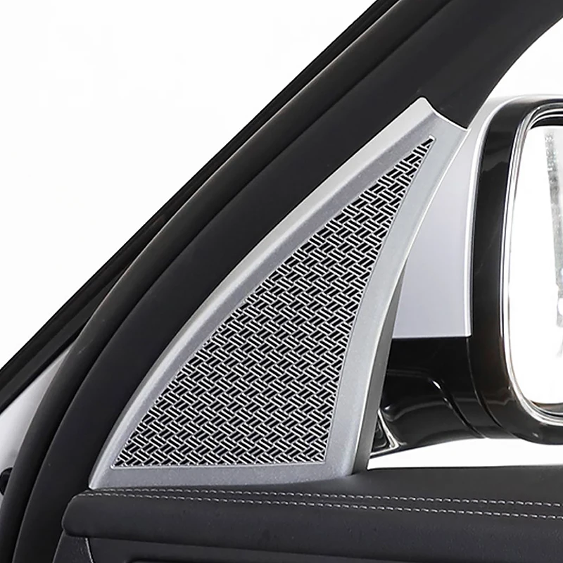 

Stainless Steel Auto Door A-Pillar Tweeter Panel Decoration Cover Trim For BMW X1 U11 2023 2024 Car Styling Interior Accessories