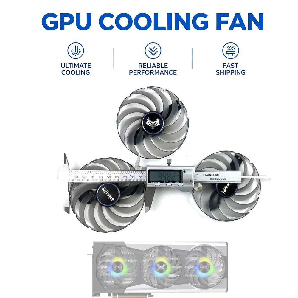 Cooling Fan 95MM 6PIN FDC10U12D9-C RX 6900 XT GPU FAN For Sapphire NITRO+ AMD Radeon RX 6900 XT SE graphics card FANS