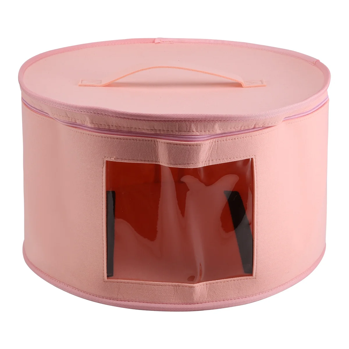 Hat Box Organizer Round Travel Hat Boxes Foldable Hat Storage Bag with Dustproof Lid Large Hat Storage Box Hat Boxes C