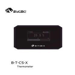 Bykski OLED Digital Display Water Temperature Meter Water Cooler System Double G1/4'' Thermometer Temperature Sensor Fitting