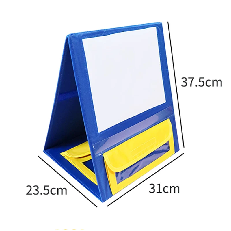 Portátil Double Sided Teaching Board, Whiteboard Display, Professor Suprimentos, Early Learning Aids, Dobrável