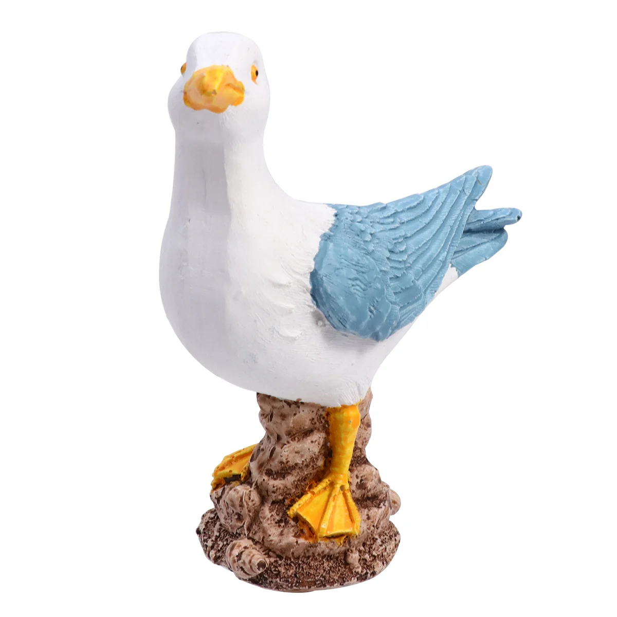 

Seagull Resin Ornament Desktop Sculpture Standable Bird Craft for Office Home Decor Portable Miniature Art Piece Living Room
