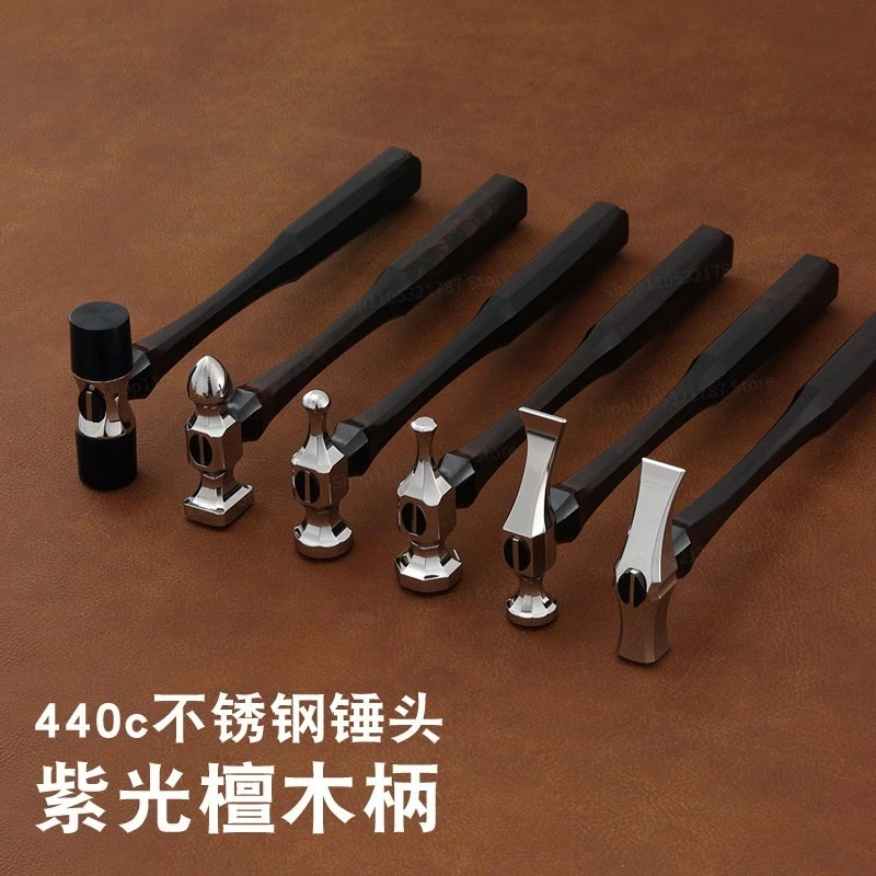 Tool Hammer Cnc440c Material Stainless Steel Wire Hammer, Handmade DIY Leather Leather Goods Flat Stitch