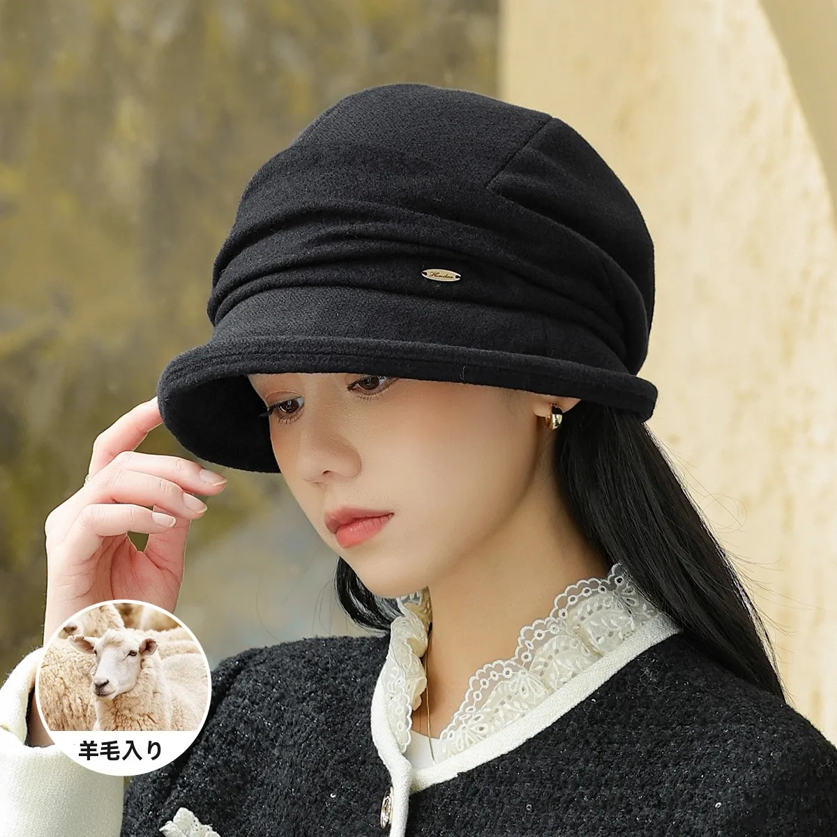 women's-autumn-winter-warm-windproof-ear-protection-fisherman-hat-front-long-back-short-pleated-versatile-fashionable-face-sl