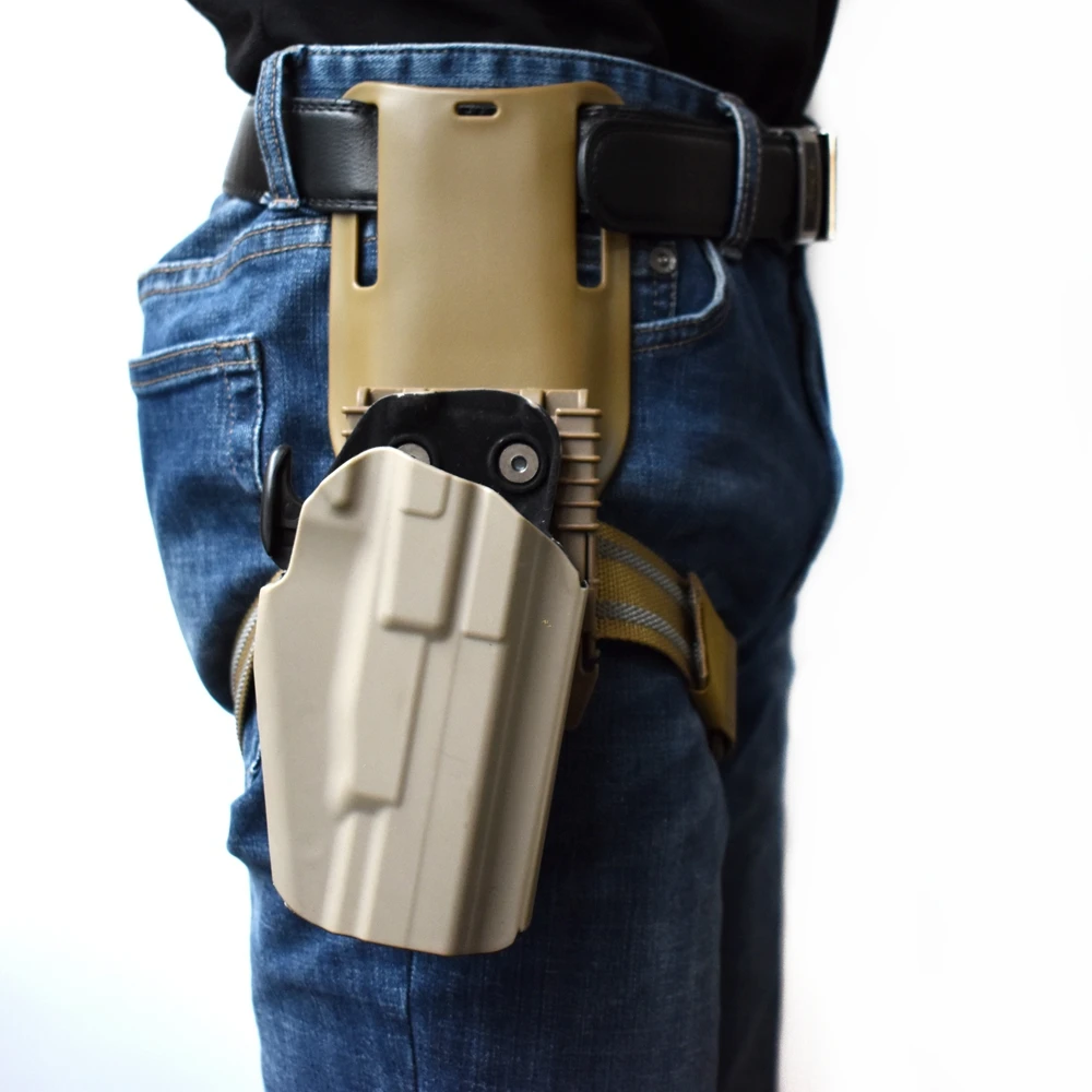 579 GLS Pro-Fit Holster for WALTHER PPQ M2 9/40 HK45 GL17 19 with QLS 19 22 Quick Locking System/Leg Platform Tactical Case view 5