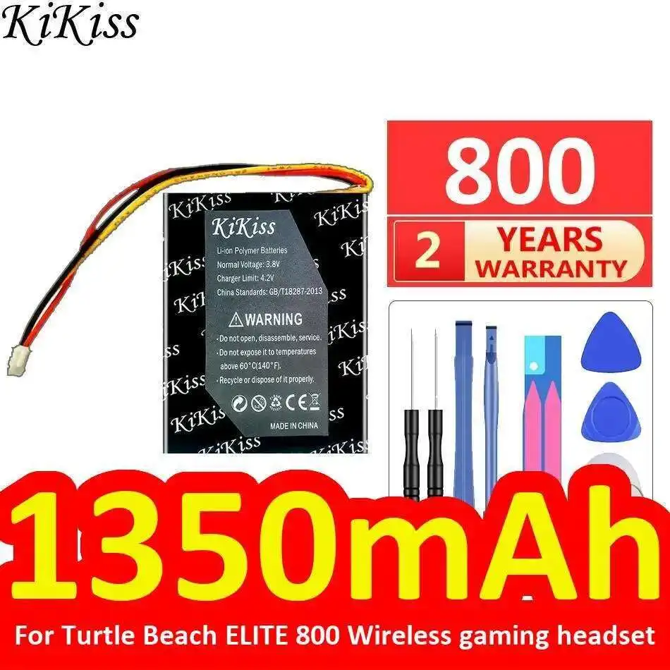 

Аккумулятор гарнитуры большой емкости для беспроводных игр Turtle Beach Elite 800 1350 мАч