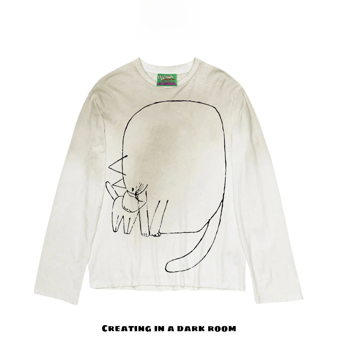 ストリートスタイルユニセックス長袖レイジーアメリカンミレニアルtシャツ興味深いソウルデザインootdjhyqファッショナブルカジュアルウェア