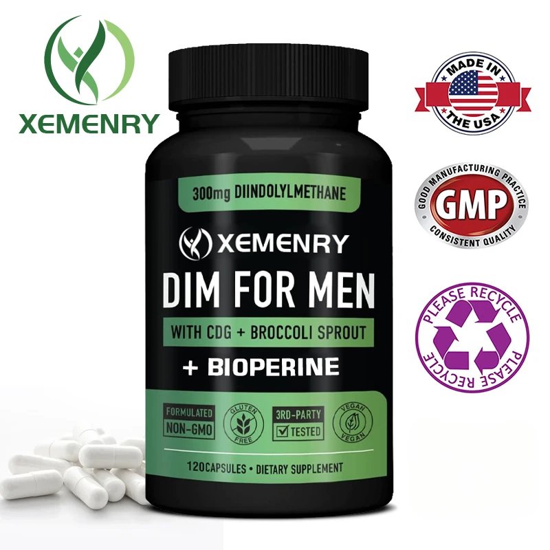 

DIM Capsules 300mg - Increase Muscle Mass, Improve Athletic Performance, Promote Metabolism, and Balance Hormones