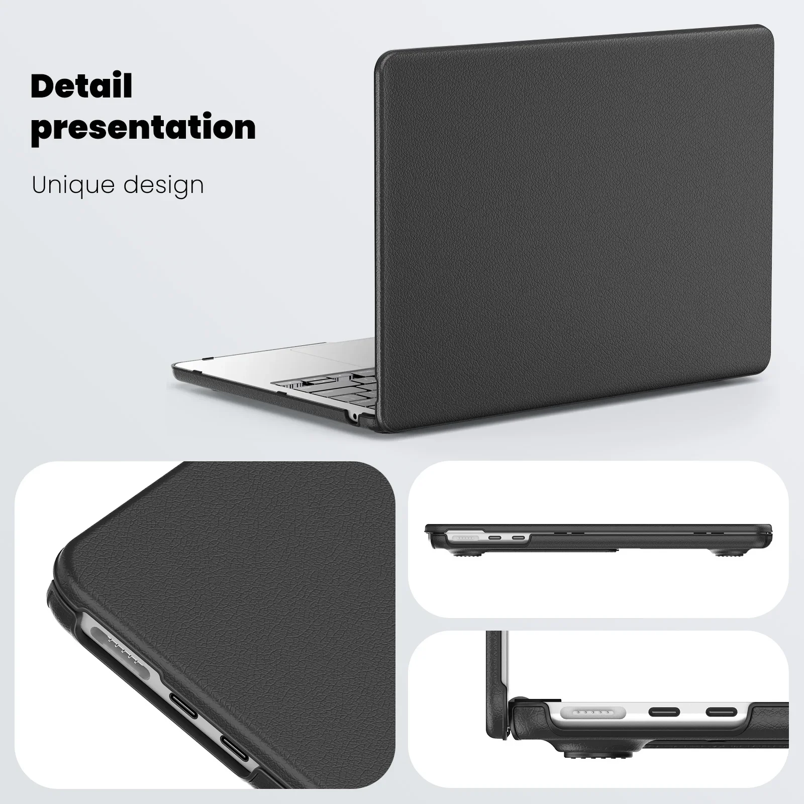 Podnikání notebook pouzdro pro macbook pro 16 A2485 A2780 A2991 M2 M1 pro/max čipem maca pro 14 A2992/A2918 PU kůže notebook zakrýt pouzdro