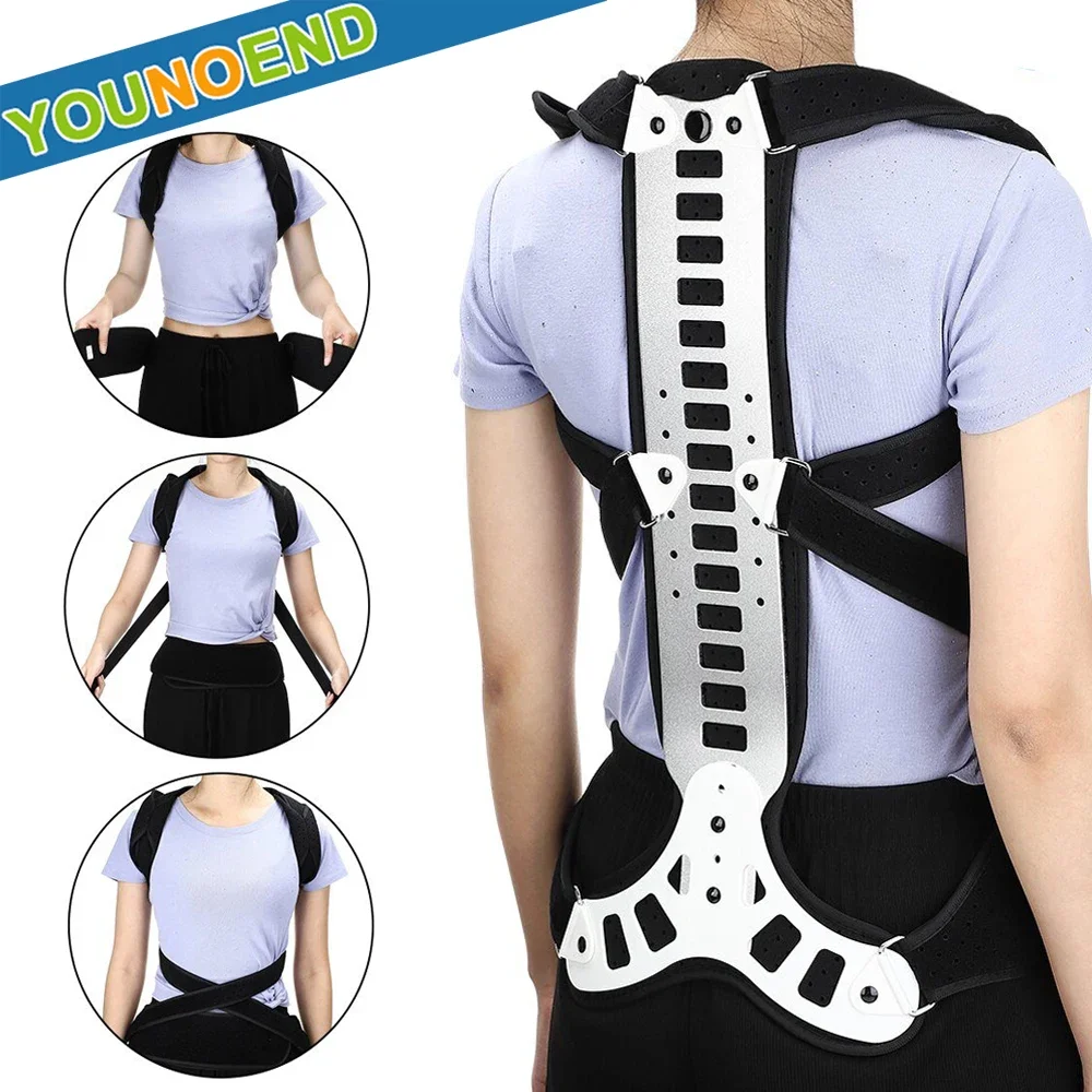 Back Brace Posture Corrector Women Men Adjustable Fully Back Straightener for Scoliosis & Hunchback Correction, Back Pain Relief