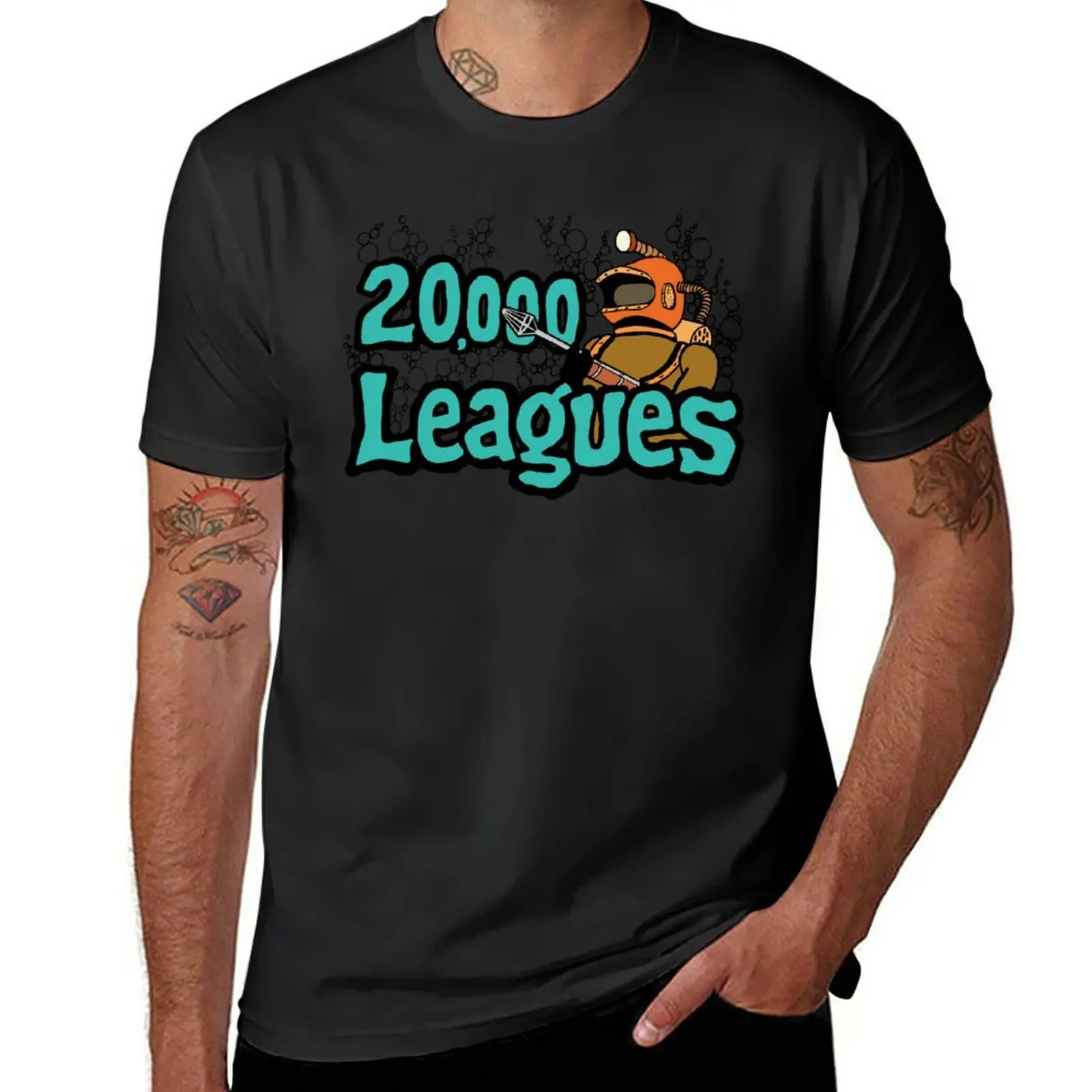 New 20,000 Leagues Under The Sea T-Shirt customized t shirts summer top shirts graphic tees plain black t shirts men