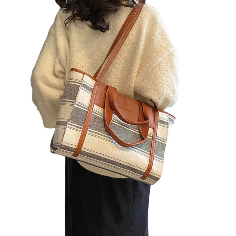 Bolso mano elegante a rayas, bolsos hombro, bolso mano para personas a