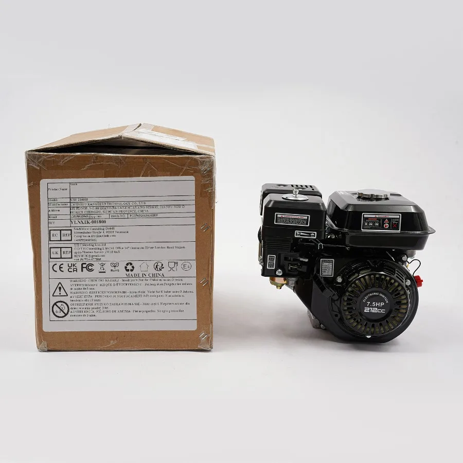 Benzinmotor Standmotor Kartmotor 4-Takt-Motor 7,5 PS Stationmotor 20 mm Wave Industriemotor Motor Ersatzmotor – Detail 19