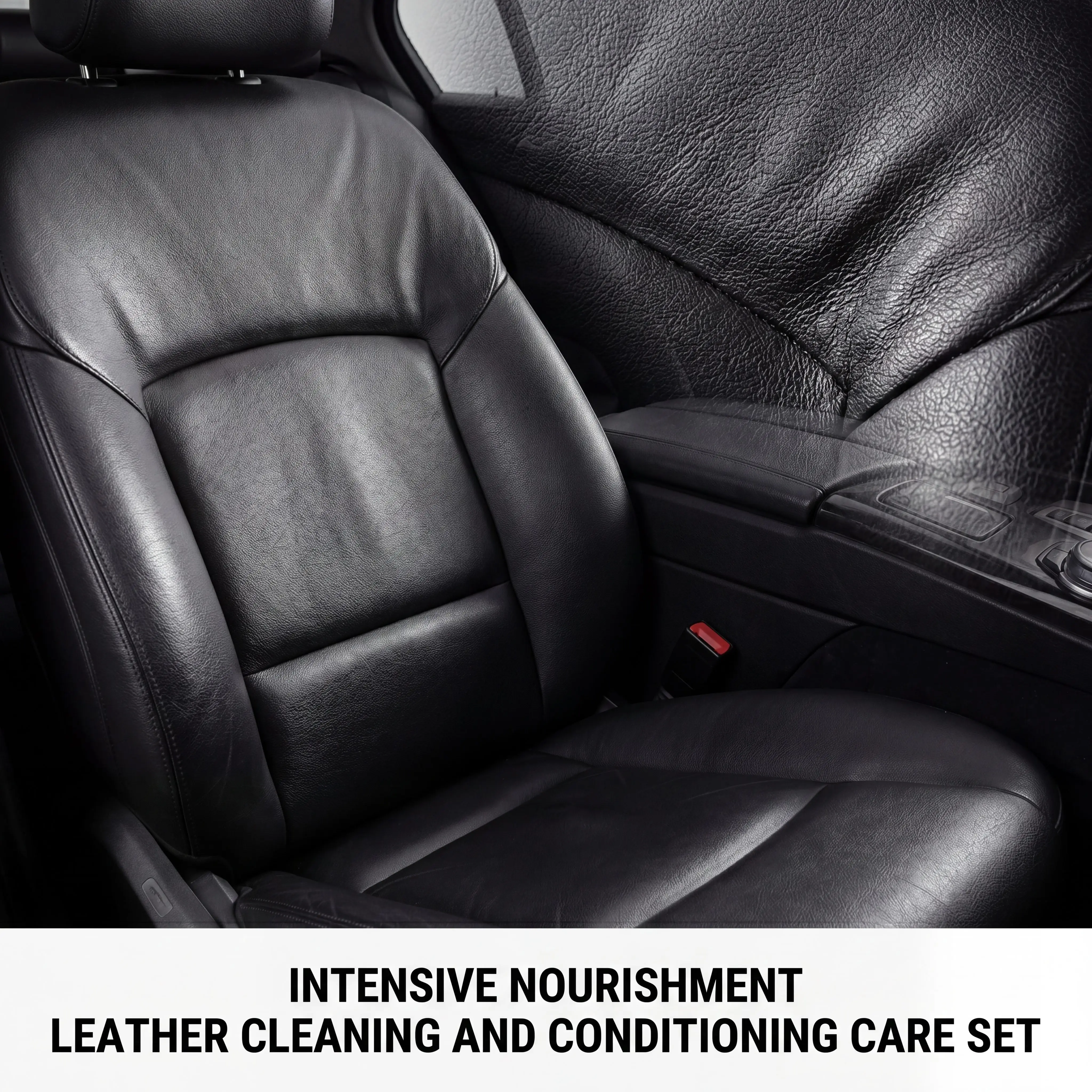 Leather Cleaner and Conditioner Kit Car Interior Sofa Shoes Bags Furniture Care Waterproof Restorer 5-Piece Set Car Seat Care